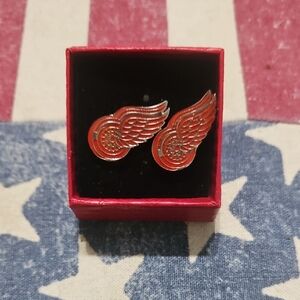 Detroit Red Wings Team Logo Cufflinks